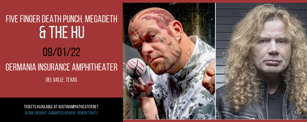 Five Finger Death Punch, Megadeth & The Hu at Germania Insurance Amphitheater