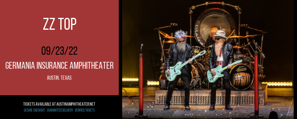 ZZ Top at Germania Insurance Amphitheater tickets ZZ Top at Germania Insurance Amphitheater