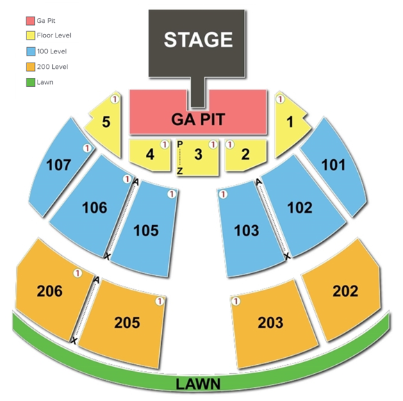 Austin360 Amphitheater Seating Chart | Austin360 ...
