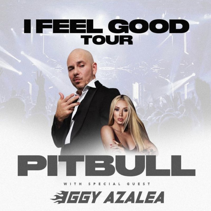 Pitbull & Iggy Azalea at Germania Insurance Amphitheater